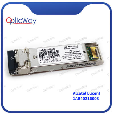 SMF SFP Fiber Transceiver Alcatel Lucent 1AB402160003 1491nm 2.67G 80km