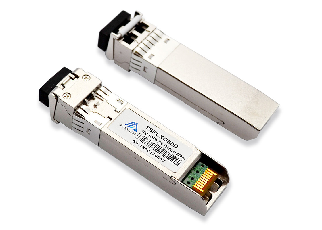 Hot Pluggable 10G SFP+ EZR 1550nm 120KM Transmission Duplex LC DDM Module
