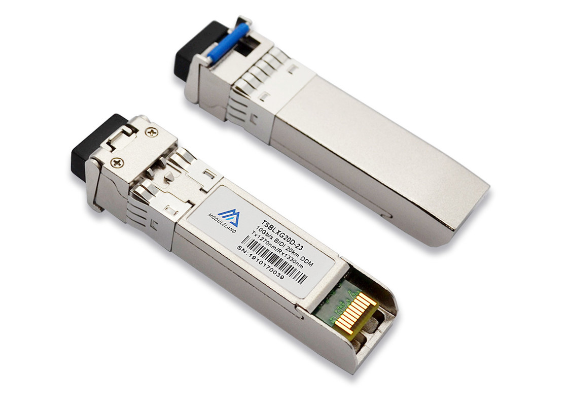 10Gb/s BIDI SFP Transceiver 10km LC 1270nm / 1330nm For Bi Directional