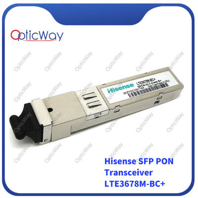 20km SFP PON Transceiver -40℃ To +85℃ Operating Temperature Hisense LTE3678M-BC+