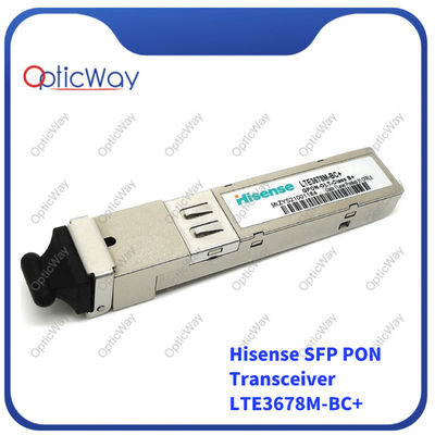 20km SFP PON 트랜시버 -40°C ~ +85°C 운영 온도 하이센스 LTE3678M-BC+