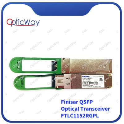 Modulo de transmissor óptico duplex LC QSFP28 Finisar 100GBase-CWDM4 DOM SMF