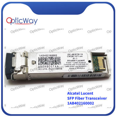 80km Fiber Optic SFP Module Alcatel Lucent 1AB402160002 2.67G 1471nm