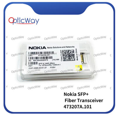 노키아 473207A.101 FOSV SFP 6.144G 20km Tx1270nm/Rx1330nm SFP+ 광섬유 송신기