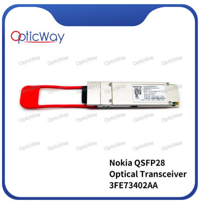 노키아 3FE73402AA 100GBASE-ER4 40km 1310nm SMF QSFP28 광 수신기