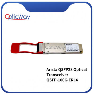 Arista QSFP-100G-ERL4 XVR-10250-20 Qsfp28 hasta 30Km SMF QSFP28 Transceptor de fibra óptica