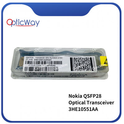 노키아 3HE10551AA 100GBASE-SR4 150M MMF IPU3BFVEAA FTLC9555REPM-A5 QSFP28 광섬유 송신기