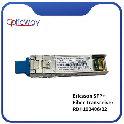 Ericsson RDH102406/22 R1A SFP 10G DWDM 192.2THz 40km 1559.79nm CRTUAETLAA Trasmettitore a fibra SFP+