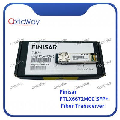Transceptor de fibra sintonizable SFP + Finisar FTLX6672MCC 10Gb/S DWDM 40km de velocidad múltiple