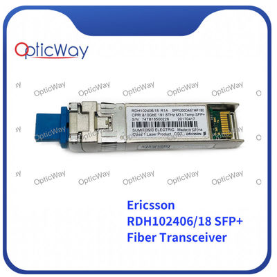 Эрикссон SFP+ Волоконный передатчик RDH102406/18 10GBase DWDM 100GHz SMF 1563.05nm 80km