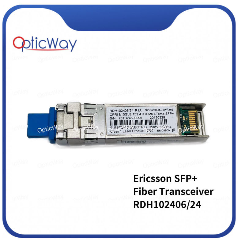 Ericsson RDH102406/24 R1 SFP 10G DWDM 192.4THz 40km 1558.17nm  SFP+ Fiber Transceiver